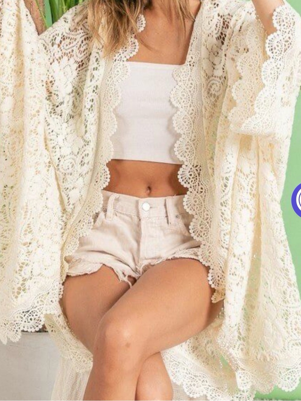 BiBi The Lacey Cardigan:
Oversized Lace Cocoon
Cardigan